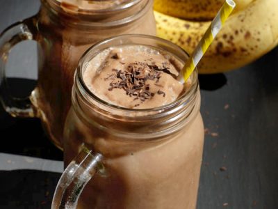 Milkshake cioccolato e banana